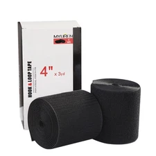 Sew on Hook and Loop Style 4 Inch Non-Adhesive Back Nylon Strips Fabric Faste...