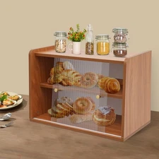 Kitchen Storage Cabinet Countertop Sideboard Buffet Cupboard w/ Sliding Door