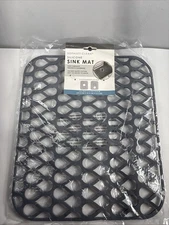 SOPHISTI-CLEAN Kitchen Sinks Silicone Sink Mat 13.6'' x 11.6'' Sink Protector