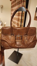 Vintage 1993 Coach Soho buckle flap bag  cara...