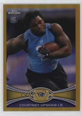 2012 Topps Chrome Gold Border Refractor /50 Courtney Upshaw #71 Rookie RC yj7
