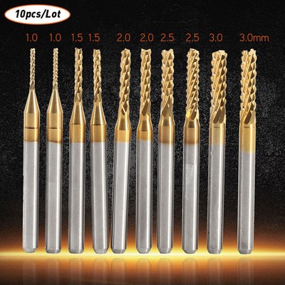 Milling Cutter Router Bit Woodworking 1.0/1.5/2.0/2.5/3.0mm Carbide Cutting