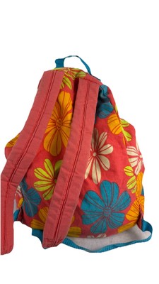 VTG OP Ocean Pacific Hawaiian Tropical Print Cotton Backpack  display picture 2