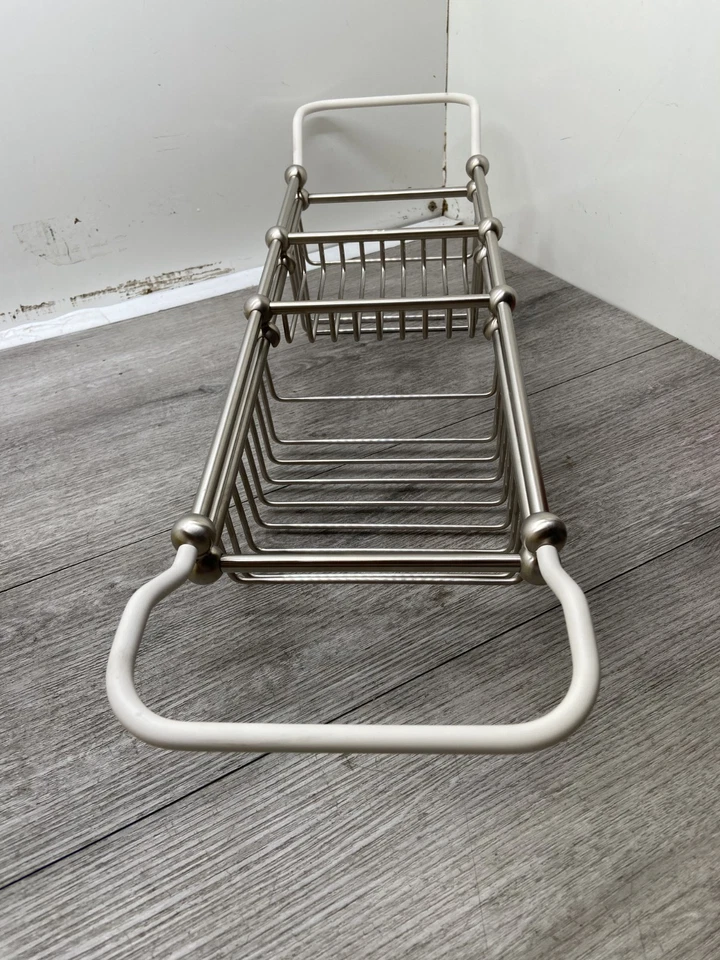 Perrin and Rowe U.6910PN Eduardian 32" Estante de baño ajustable de latón Foto 2 de 2