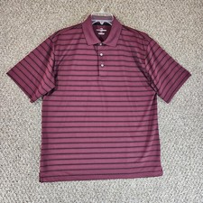 Grand Slam Shirt Mens Large Short Sleeve Golf Polo Striped
