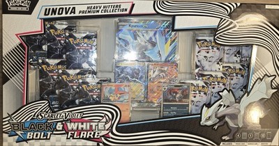 Pokemon TCG Unova Heavy Hitters Premium Collection Black Bolt & White Flare NEW