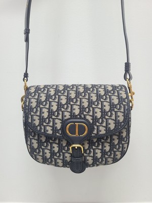 Dior Tasche Medium Jacquard blau schräg BOBBY 81002871