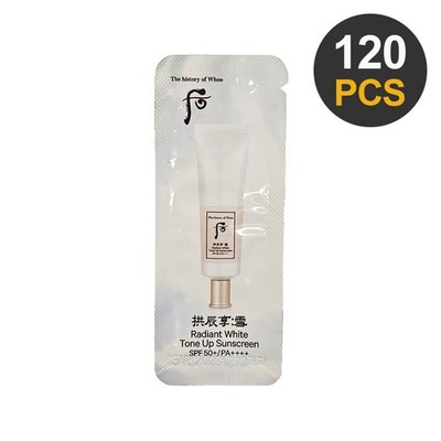 THE HISTORY OF WHOO Gongjinhyang Seol Radiant White Tone Up Sunscreen 1ml *120ea