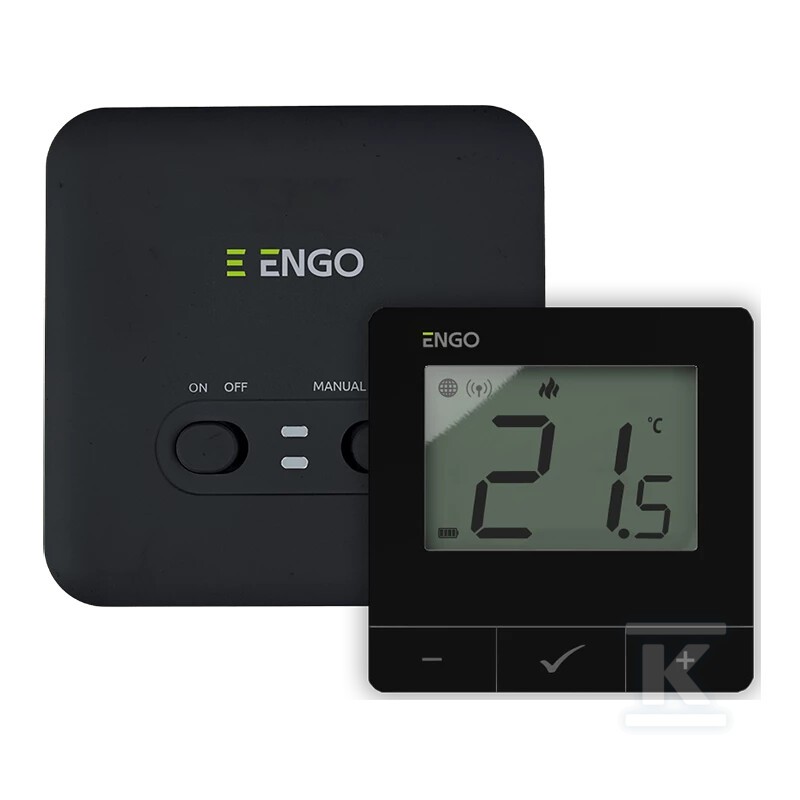 ENGO E20i Wireless Smart Thermostat WiFi Boiler Heating Controller Black | Wi-Fi 2.4GHz, no hub needed. Smart thermostats for home - thermostat and 16A receiver for combi boiler - Image 3