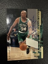 2000-01 Upper Deck - Ud Game Jersey Paul Pierce #PP-H Hobby Autographs (AU, MEM)