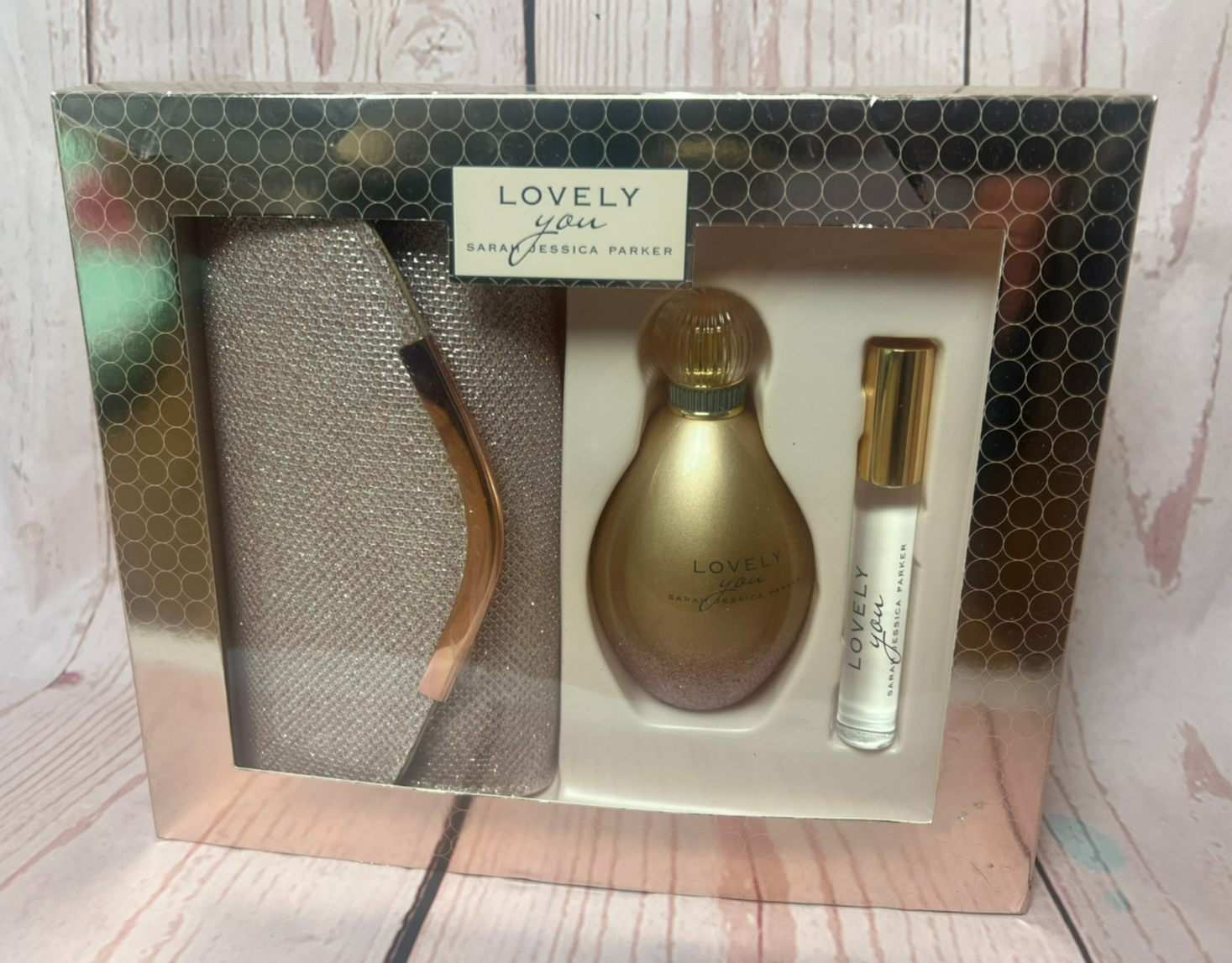 SARAH JESSICA PARKER Lovely You EDP 100ml & 10ml, Clutch Bag *READ DESCIPTION*