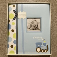 Lil Peach Train Boy Babybook Memory Baby Record Book Photo Journal