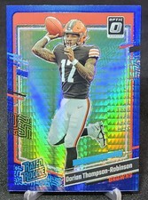 2023 Donruss Optic Dorian Thompson-Robinson Rated Rookie Blue Hyper Prizm #225