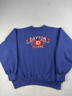 #ad #ad Vintage Dayton Flyers Sweatshirt Mens Size XL Blue Crewneck Embroidered NCAA 90s $35.00