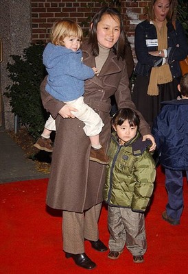Soon Yi Previn with son and daughter at Book Release Party For Phi- Old Photo 5