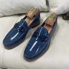 Vintage Salvatore Ferragamo Ofelia Gancio Horsebit Loafers Blue Size 7.5