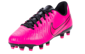 Nike JR Tiempo Legend Sz 5Y Club FG Pink Black Soccer Football Cleats DV4352-600