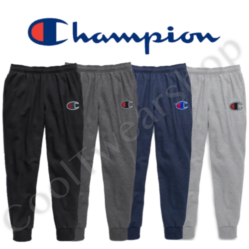 Champion Men's Powerblend Fleece Jogger, Chainstitch/Patch C Logo GF22H Y07425 - Picture 1 of 6