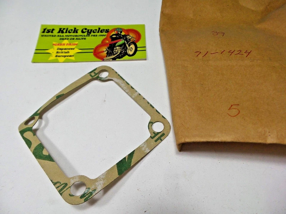 Unidade NOS TRIUMPH junta de cárter único tela de filtro de óleo do motor 250 350 500 71-1424 - Imagem 2 de 2