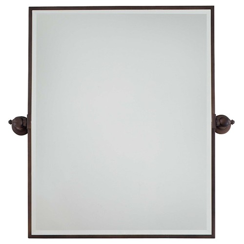 Minka Lavery Xl Rectangle Beveled Mirror, Brushed Bronze Plated - 1441-267