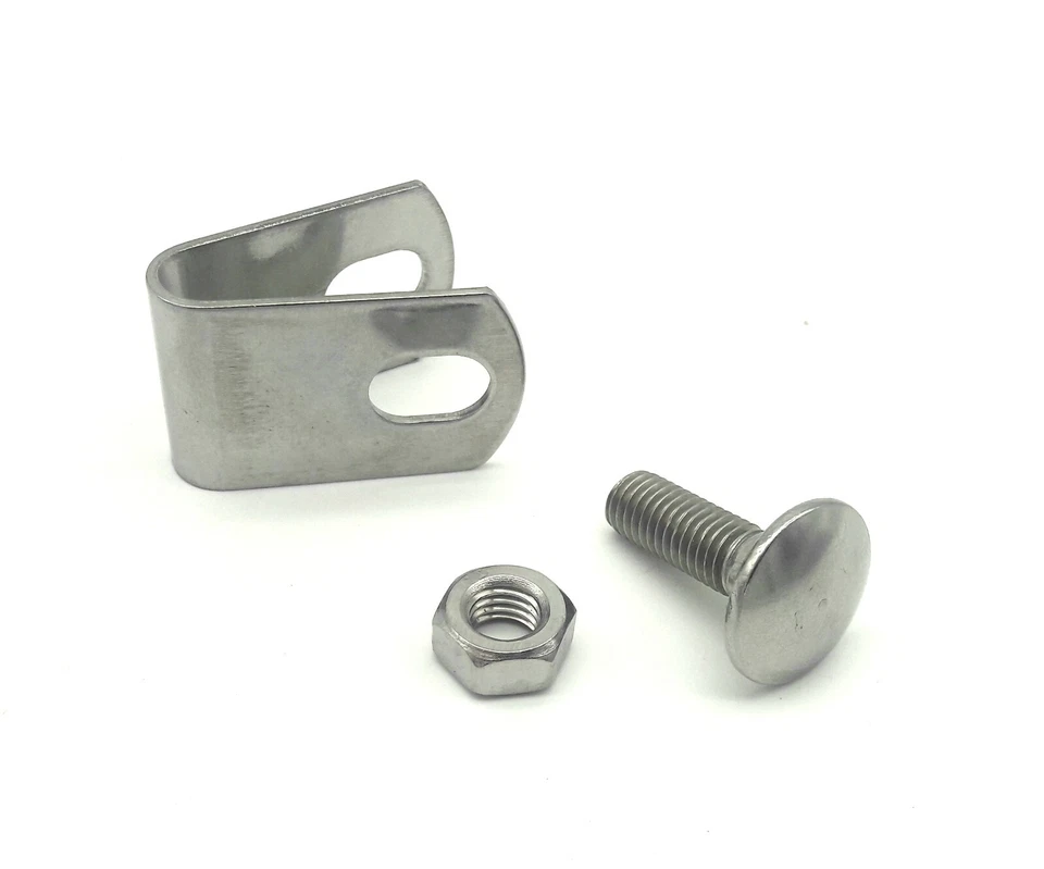 ZAUN-ANHALT Fissaggio recinzione doppia asta supporto di montaggio Nirosta pali supporto 10x