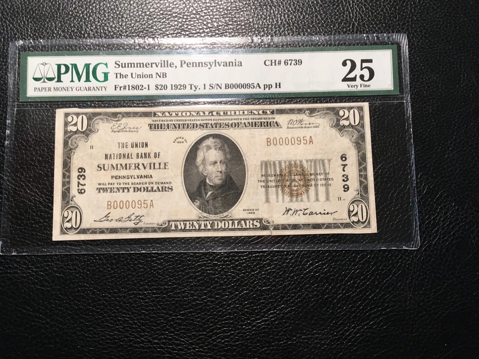 National Bank  Note Summerville PA PMG25 Vf Small Repair 15 Notes Known - Image 2 of 4