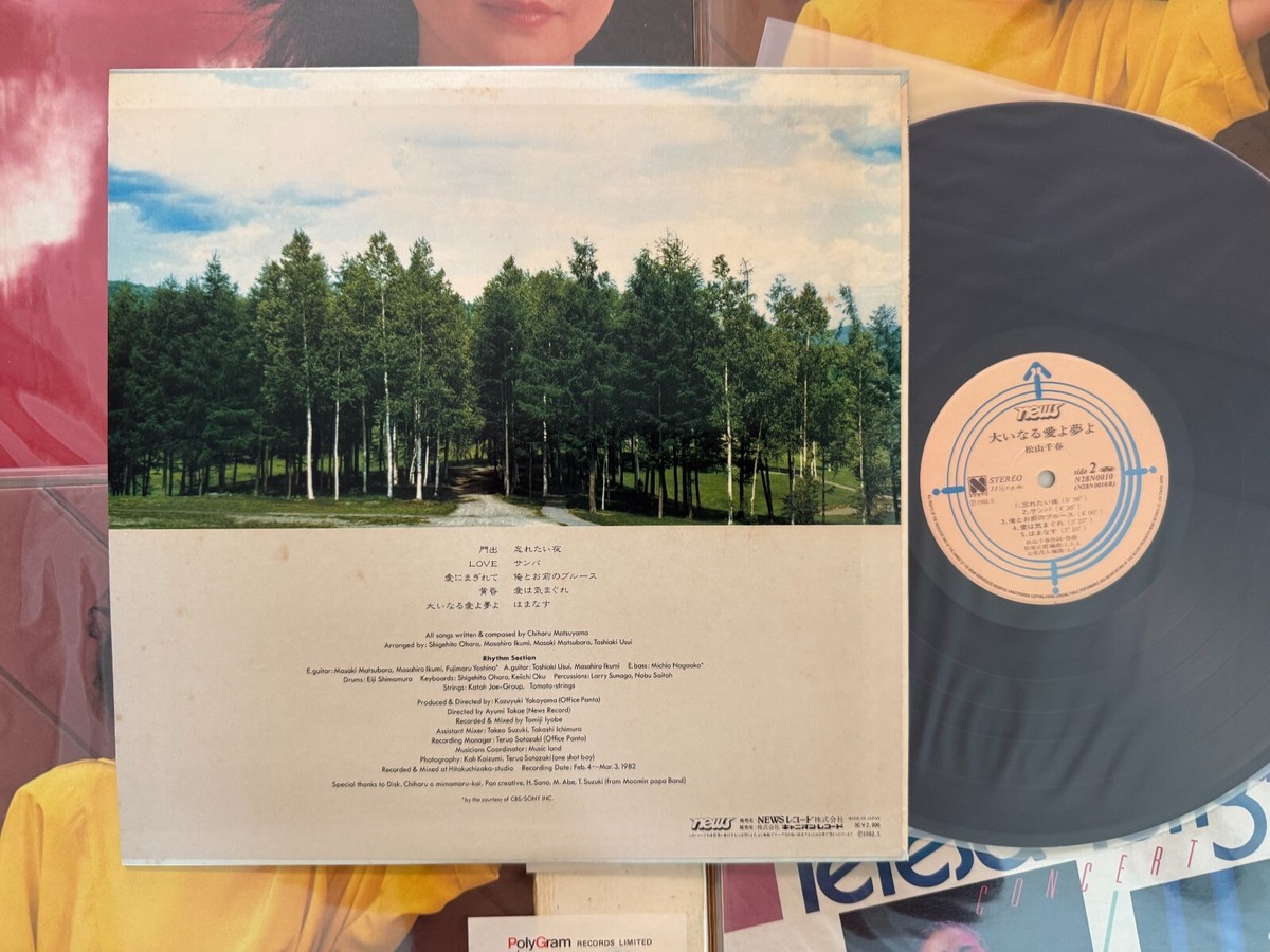 MusicWall] Matsuyama Chiharu (松山千春) 大いなる愛よ夢よ LP
