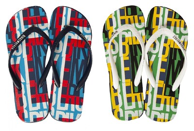 BIKKEMBERGS Herren-Flip-Flops Meer oder Pool mit Logo-Spitze Artikel BKK2MSR04 S