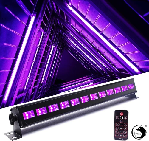 120W 12LED UV Black Light Bar Wall Washer Stage Lighting DMX DJ Disco Party Club - Picture 1 of 18