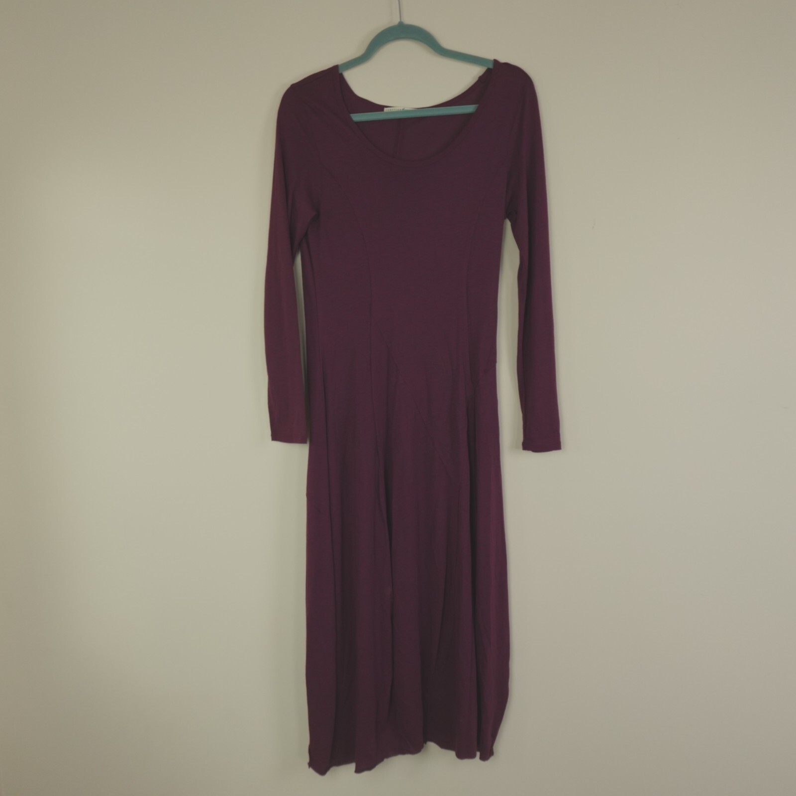 Peruvian Connection Dress Womens Small Purple Pima Cotton Modal Maxi