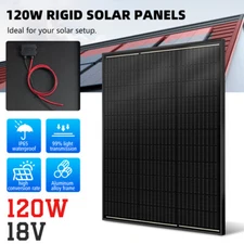 120W Watt Solar Panel Mono 12V Battery Charger PV Home Boat RV Off Grid Power