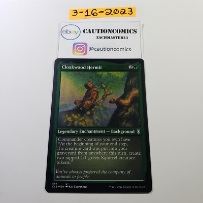 Cloakwood Hermit (Foil Etched) Commander Legends Battle for BG (Box7)