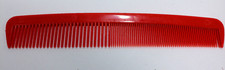 Red Goody Hair Comb 6.5" Retro Hair Care Wide & Tight Tease