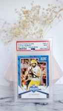 2020 Score Justin Herbert SSP RC /50 NFL Draft Gold Zone PSA 9 Mint!