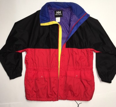 Vintage 1990s Helly Hansen Windbreaker Secret Hood Helly Tech Mens