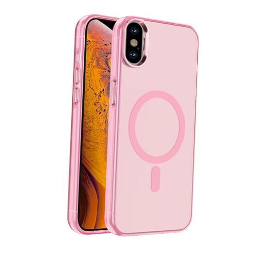 Magnetic Case for (6.5 inch) Compatible with Magsafe,[Not iPhone Xs Max Pink