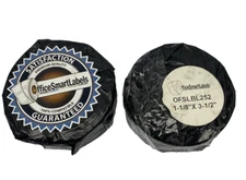 Lot Of 2, Office Smart Labels OFSLBL252, 1-1/8" X 3-1/2" (350 Labels Per Roll)