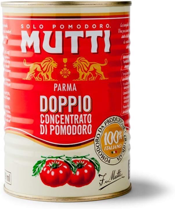12x Mutti doppio concentrato di pasta di pomodoro per pomodori, salsa, 140GR