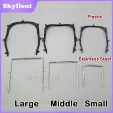 Dental Rubber Dam Frame L/M/S Endodontic U Type Surgical S.S/Plastic Instruments