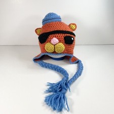 Octonauts kwazii Kids Handmade Crochet Acrylic Hat Size 1-3 Years