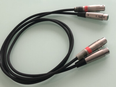 1 Paar Belden XLR Kabel mit SWC Profi-Steckern ca. 1,25 m