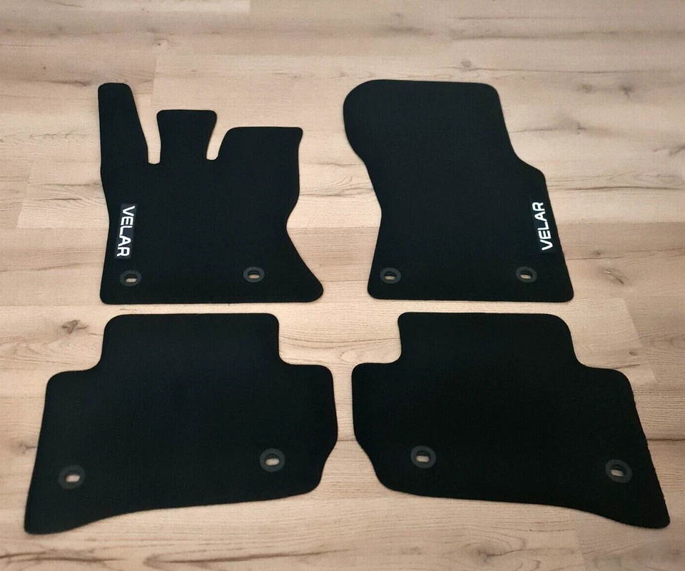 Alfombrillas de coche para Range Rover Velar negras impermeables alfombras forros automáticos Foto 4 de 4