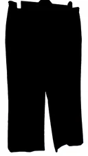 Lady's Brown Flat Front Straight Leg Mid weight Trousers 20 W41 in L24.5 in