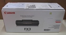 Canon FX3 Original Black Monochrome Laser Toner Cartridge, 1557A002BA