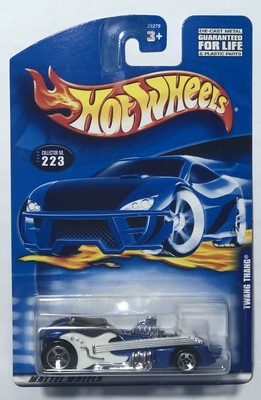 2000 Hot Wheels Blue Card Twang Thang Blue White Chrome 5sp Collector #223