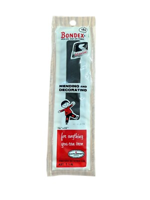 Vintage Bondex Hot Iron Tape Black Unopened Sealed Sewing Crafts