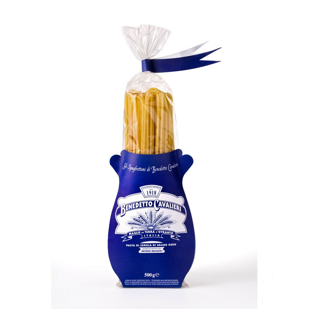PASTA B.CAVALIERI SPAGHETTONI 4 pieces of 500gr (2Kg)ARTISAN DURUM WHEAT PASTA