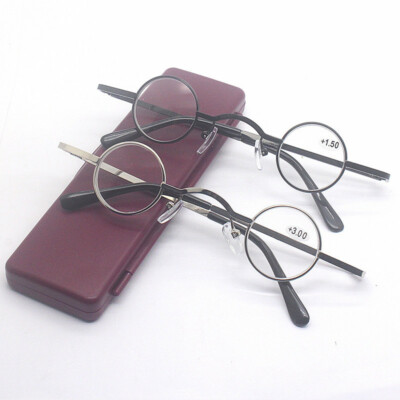 Creative Retro Mini Round Japan Reading glasses for reader +1.0 to +3.5 no case