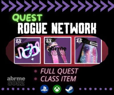 Vesper's Host-Rogue Network-Full Quest-Class Item -XBOX PSN  Destiny 