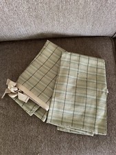 2 Tommy Bahama Home Shams STANDARD Green Woven Rayon Tie Tops Yellow Stripe